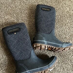 Bogs Black and grey Winter Rain Boots